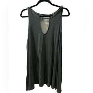 Torrid Keyhole Tank Top in Super Soft Knits - Olive Green, Size 2X